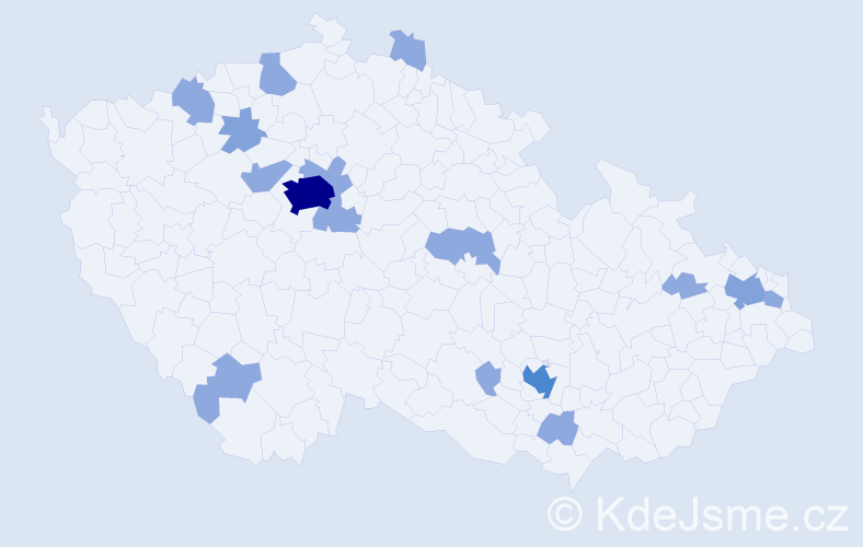 Jméno: 'Katalin', počet výskytů 28 v celé ČR