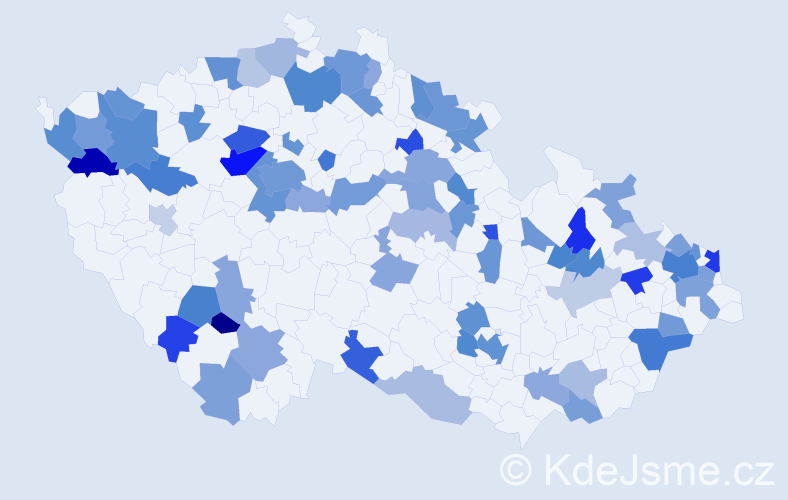 Jméno: 'Brian', počet výskytů 131 v celé ČR