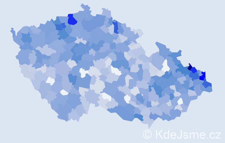 Jméno: 'Klaudie', počet výskytů 1849 v celé ČR