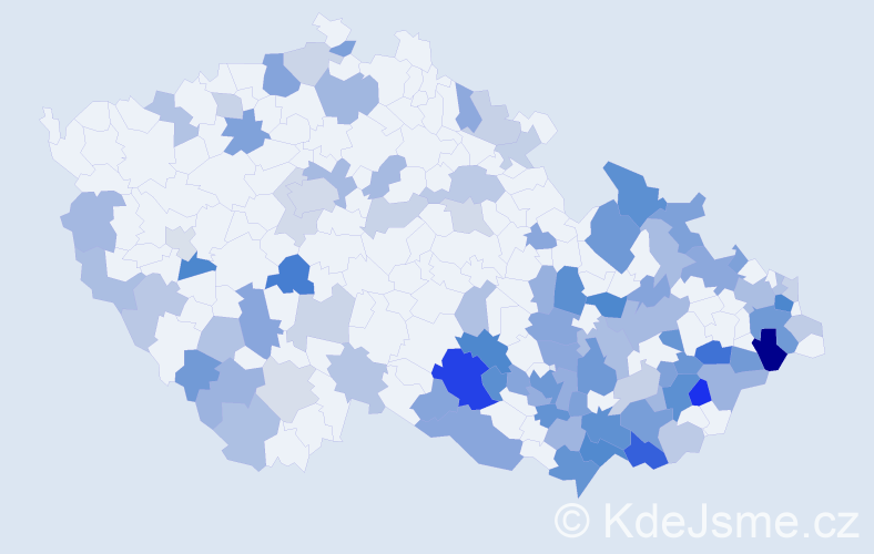 Jméno: 'Božetěch', počet výskytů 184 v celé ČR