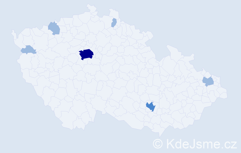 Jméno: 'Ana Maria', počet výskytů 10 v celé ČR