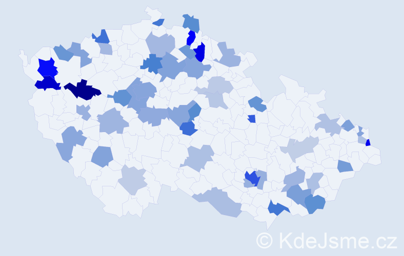 Jméno: 'Bianca', počet výskytů 95 v celé ČR