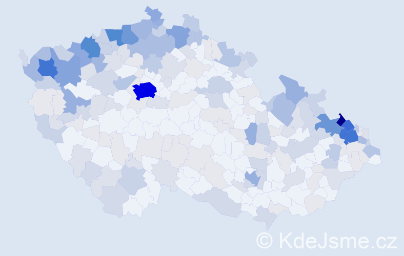 Jméno: 'Herbert', počet výskytů 642 v celé ČR