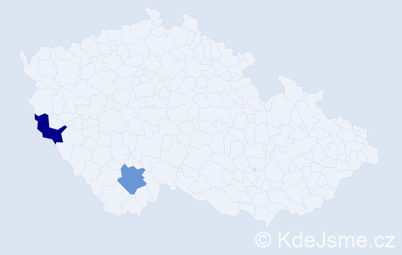 Jméno: 'Remzie', počet výskytů 2 v celé ČR