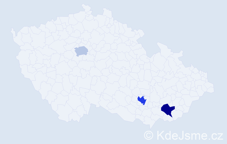 Jméno: 'Philip James', počet výskytů 4 v celé ČR