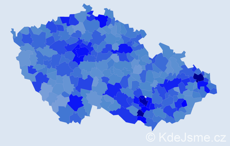 Jméno: 'Simona', počet výskytů 29617 v celé ČR