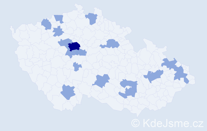 Jméno: 'Emma Marie', počet výskytů 32 v celé ČR