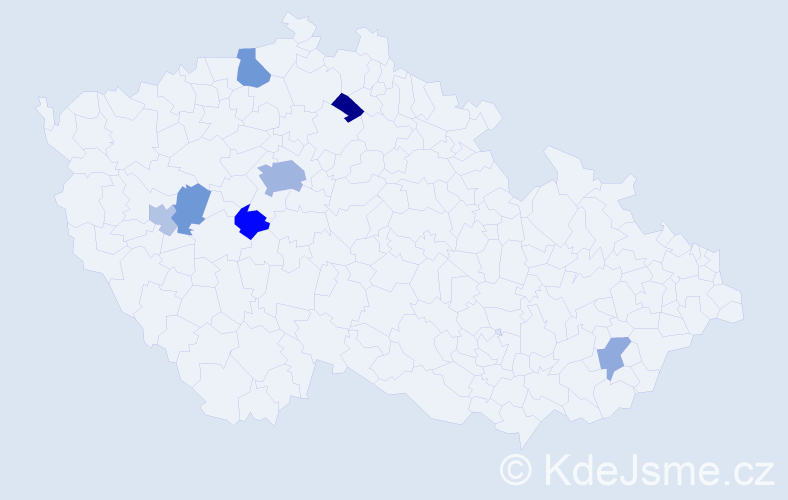 Jméno: 'Odette', počet výskytů 14 v celé ČR