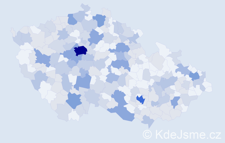 Jméno: 'Katka', počet výskytů 411 v celé ČR