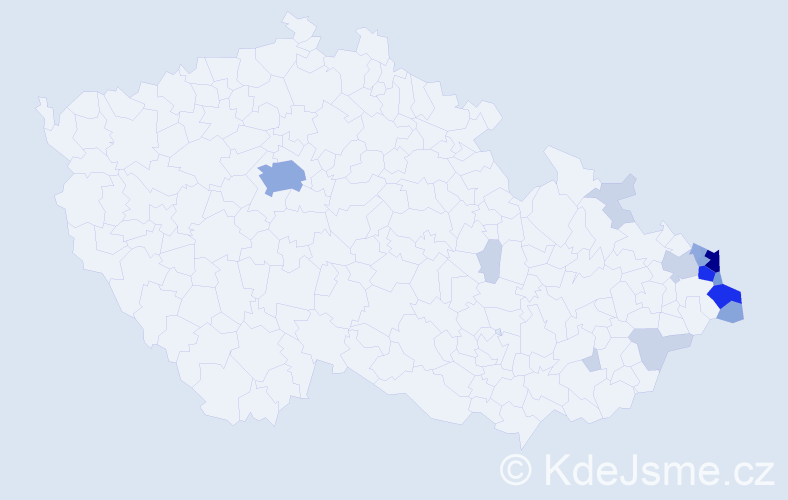 Jméno: 'Lech', počet výskytů 50 v celé ČR