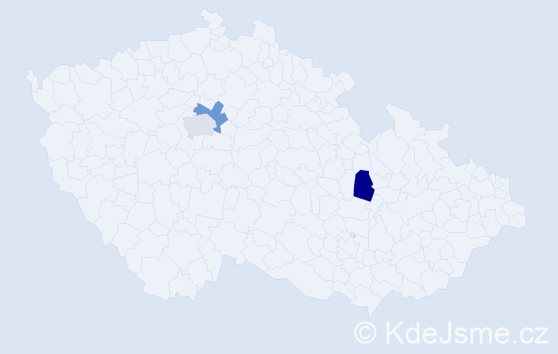 Jméno: 'Tadeáš Samuel', počet výskytů 3 v celé ČR