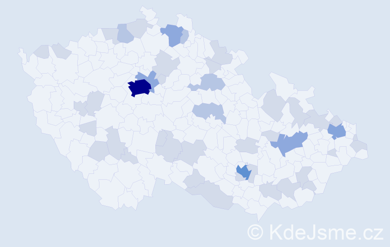 Jméno: 'Timothy', počet výskytů 78 v celé ČR
