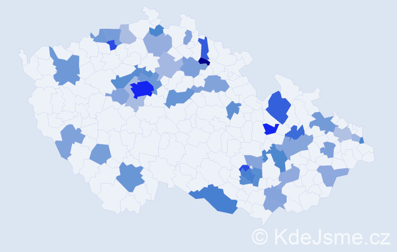 Jméno: 'Karim', počet výskytů 106 v celé ČR