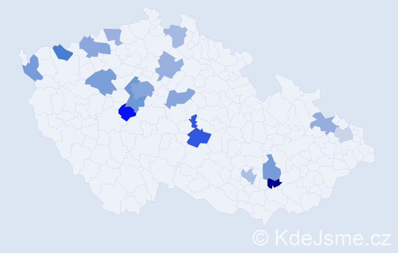 Jméno: 'Camilla', počet výskytů 30 v celé ČR