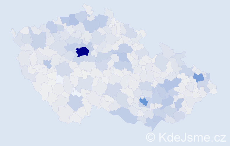 Jméno: 'Světlana', počet výskytů 3895 v celé ČR