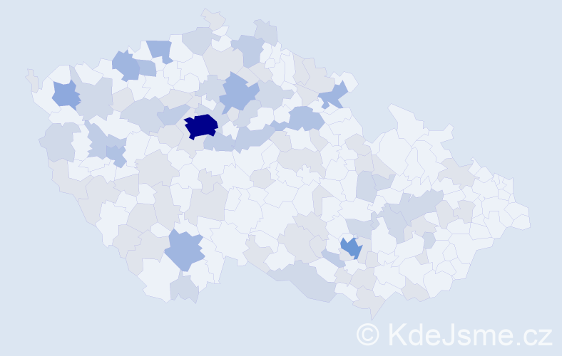 Jméno: 'Oksana', počet výskytů 184 v celé ČR