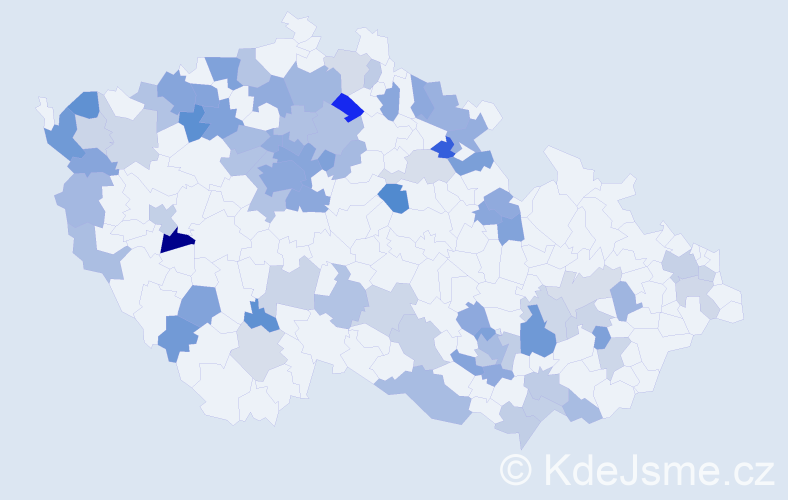Jméno: 'Ljubov', počet výskytů 134 v celé ČR