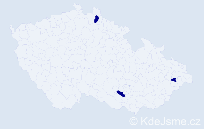 Jméno: 'Scholastika', počet výskytů 3 v celé ČR