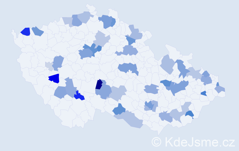 Jméno: 'Timothy', počet výskytů 78 v celé ČR
