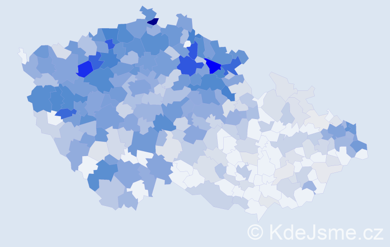 Jméno: 'Drahuše', počet výskytů 1100 v celé ČR