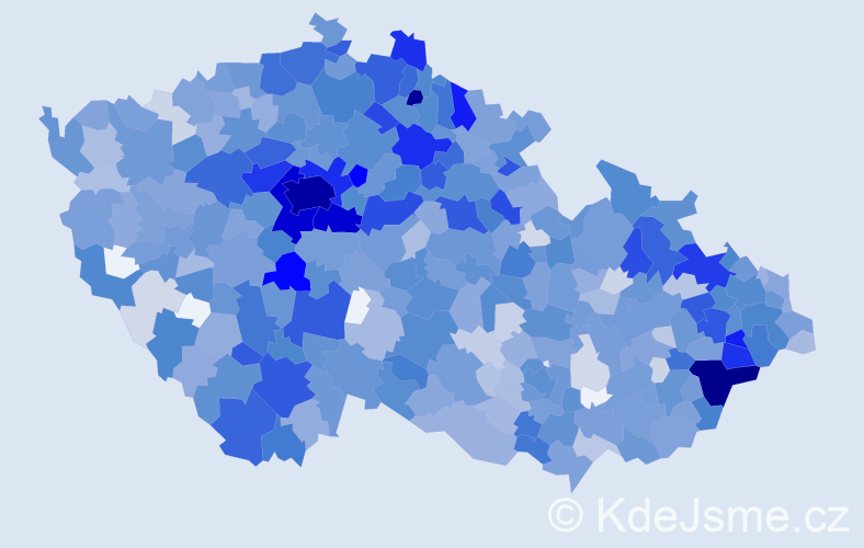 Jméno: 'Rozálie', počet výskytů 2264 v celé ČR