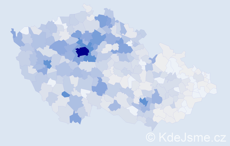 Jméno: 'Oksana', počet výskytů 2819 v celé ČR