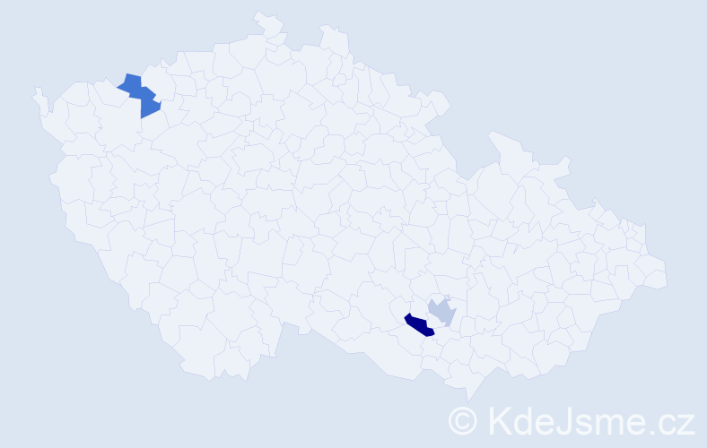 Jméno: 'Sejfudin', počet výskytů 3 v celé ČR