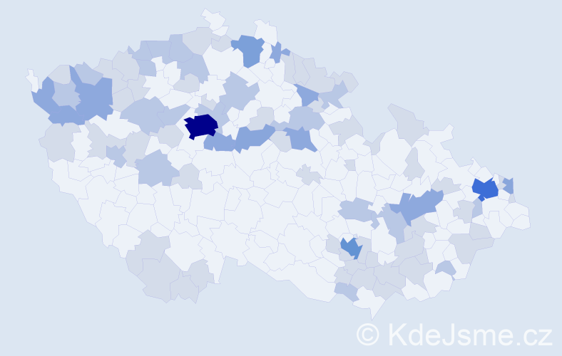 Jméno: 'Hedviga', počet výskytů 161 v celé ČR