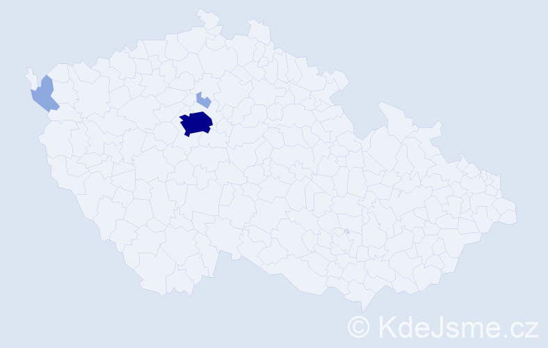 Jméno: 'Bahodir', počet výskytů 9 v celé ČR