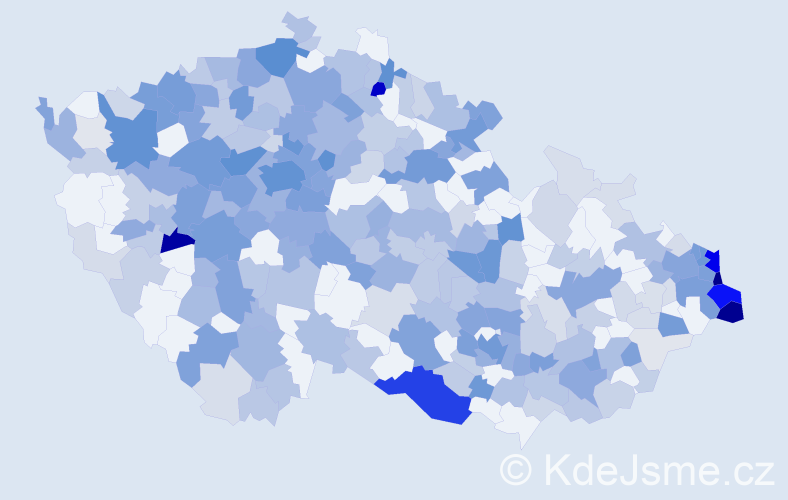 Jméno: 'Zbyšek', počet výskytů 792 v celé ČR