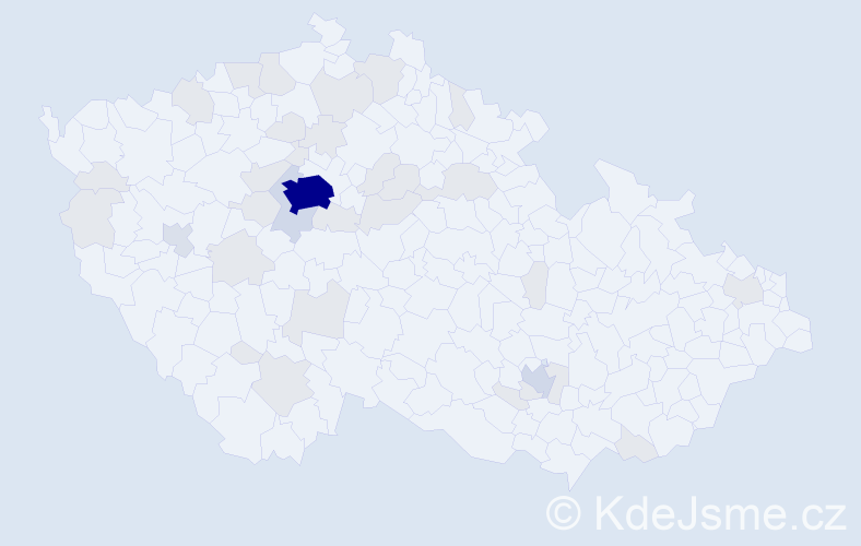 Jméno: 'Kseniya', počet výskytů 81 v celé ČR