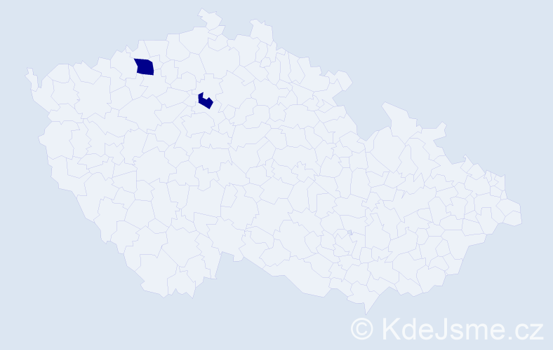 Jméno: 'Ed', počet výskytů 2 v celé ČR