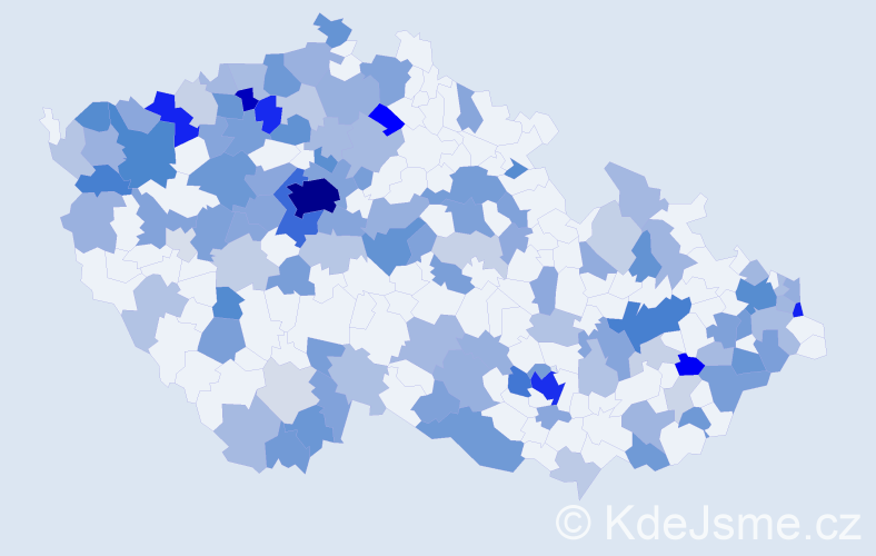 Jméno: 'Marko', počet výskytů 332 v celé ČR