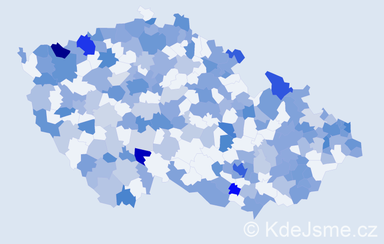 Jméno: 'Katarina', počet výskytů 384 v celé ČR