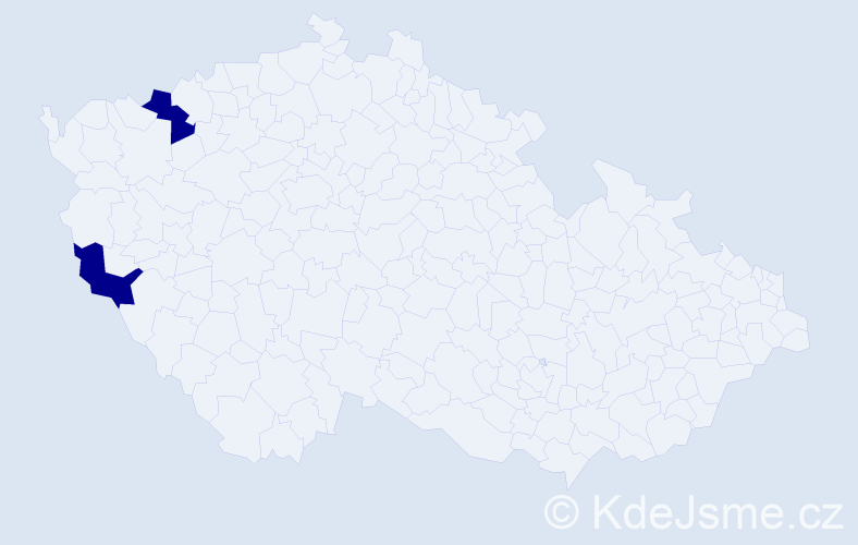 Jméno: 'Huu Dong', počet výskytů 2 v celé ČR