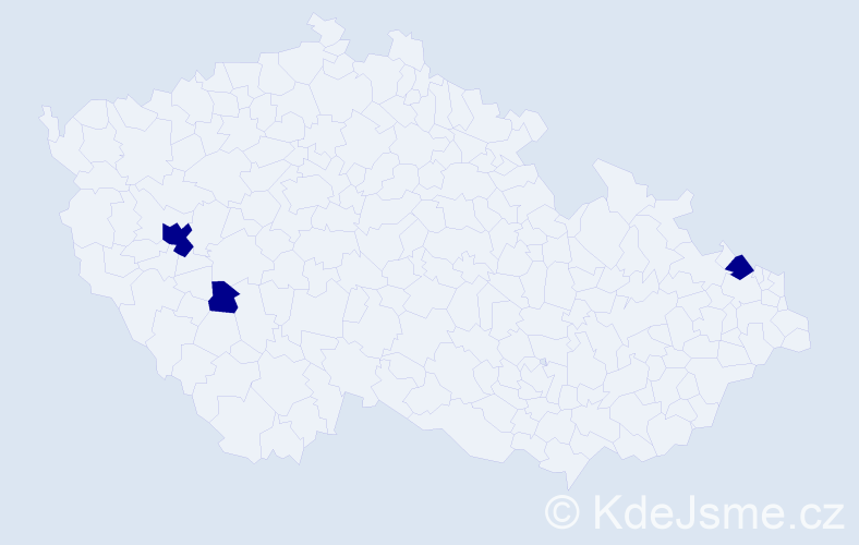 Jméno: 'Emily Elizabeth', počet výskytů 3 v celé ČR