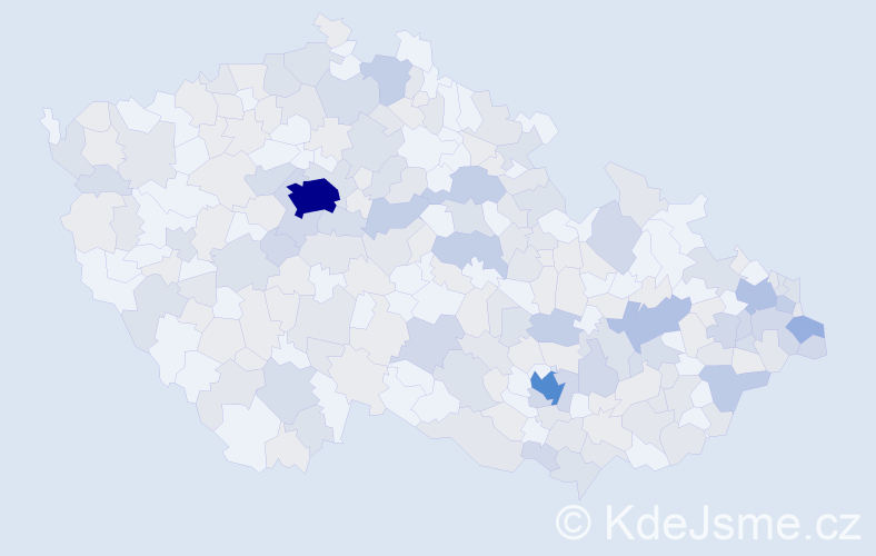 Jméno: 'Noemi', počet výskytů 466 v celé ČR