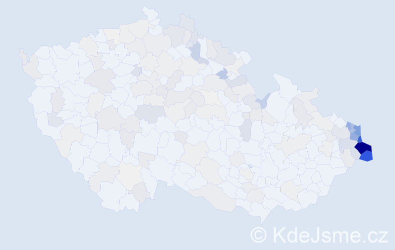 Jméno: 'Danuta', počet výskytů 472 v celé ČR