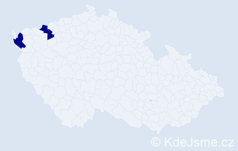 Jméno: 'Chiem', počet výskytů 2 v celé ČR