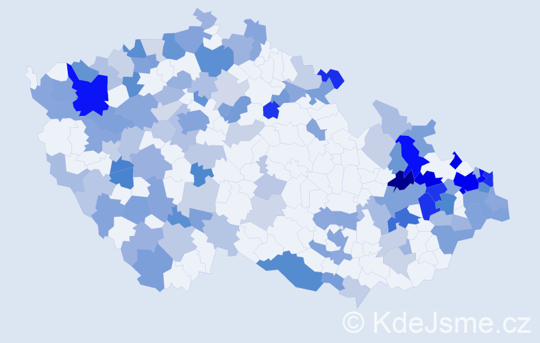 Jméno: 'Stefanie', počet výskytů 267 v celé ČR