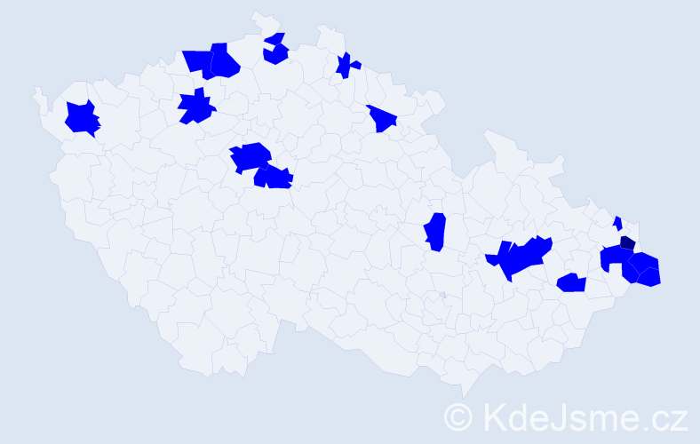Jméno: 'Malgorzata', počet výskytů 19 v celé ČR