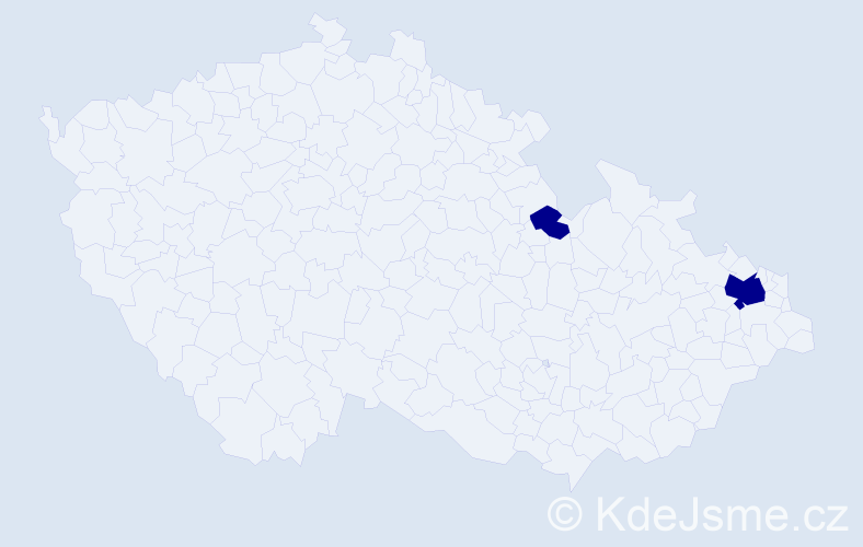 Jméno: 'Marina Vladimirovna', počet výskytů 2 v celé ČR