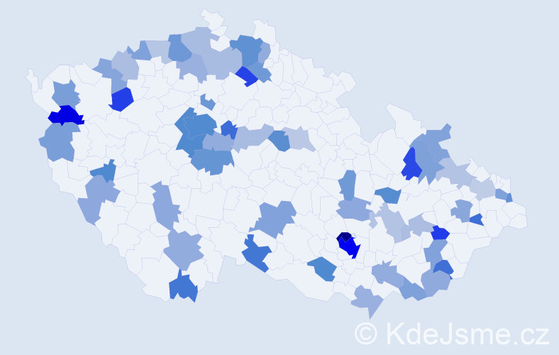 Jméno: 'Luca', počet výskytů 118 v celé ČR