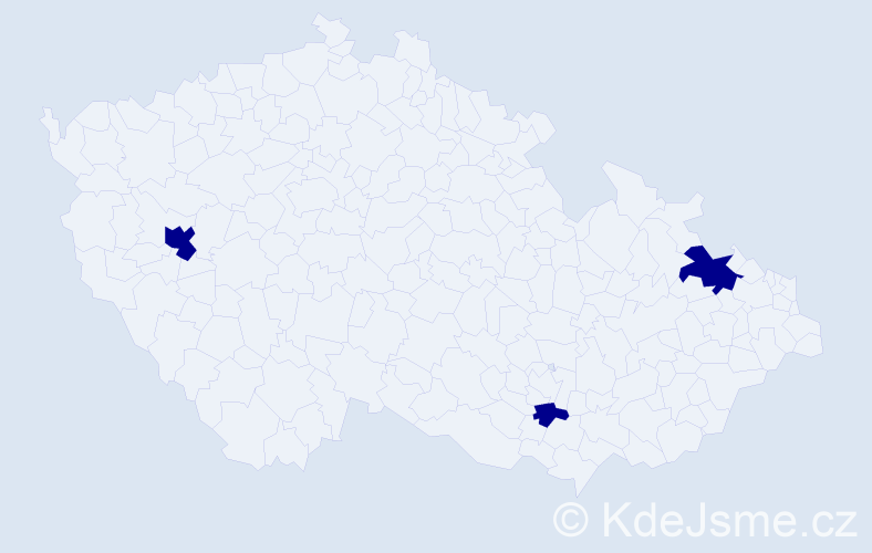 Jméno: 'Suri', počet výskytů 3 v celé ČR