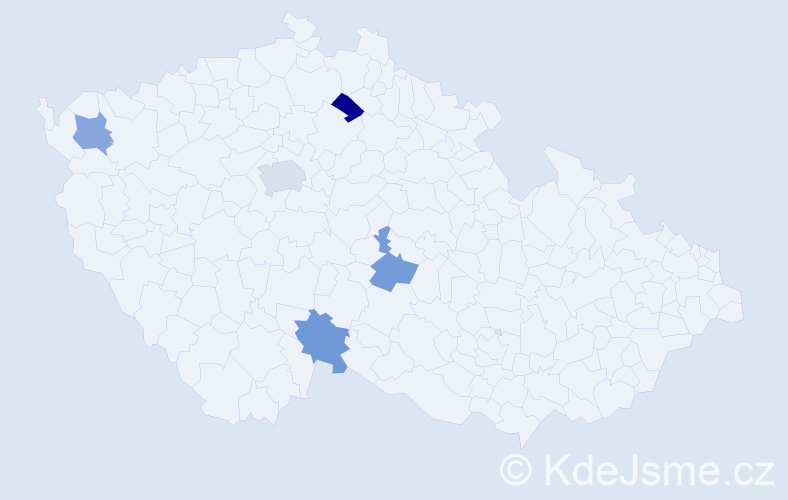 Jméno: 'Nela Michaela', počet výskytů 6 v celé ČR