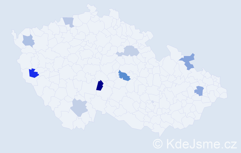 Jméno: 'Petr Adam', počet výskytů 9 v celé ČR
