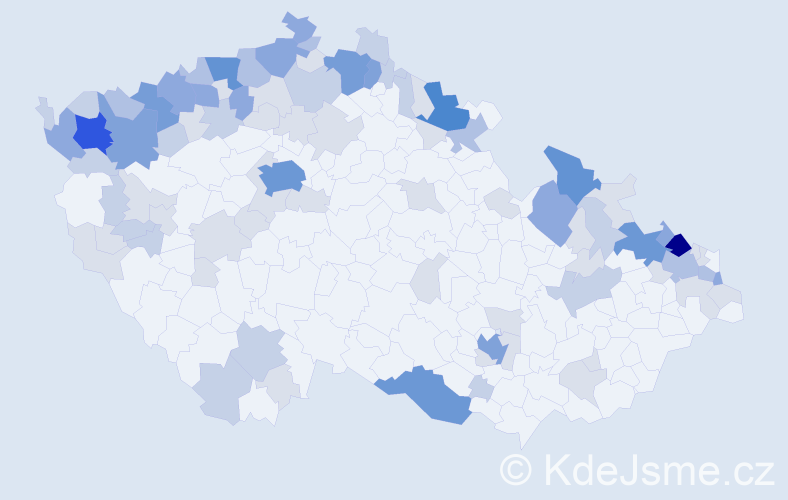 Jméno: 'Günter', počet výskytů 249 v celé ČR
