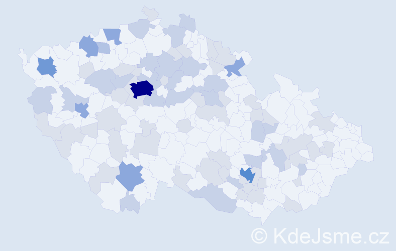 Jméno: 'Oksana', počet výskytů 159 v celé ČR
