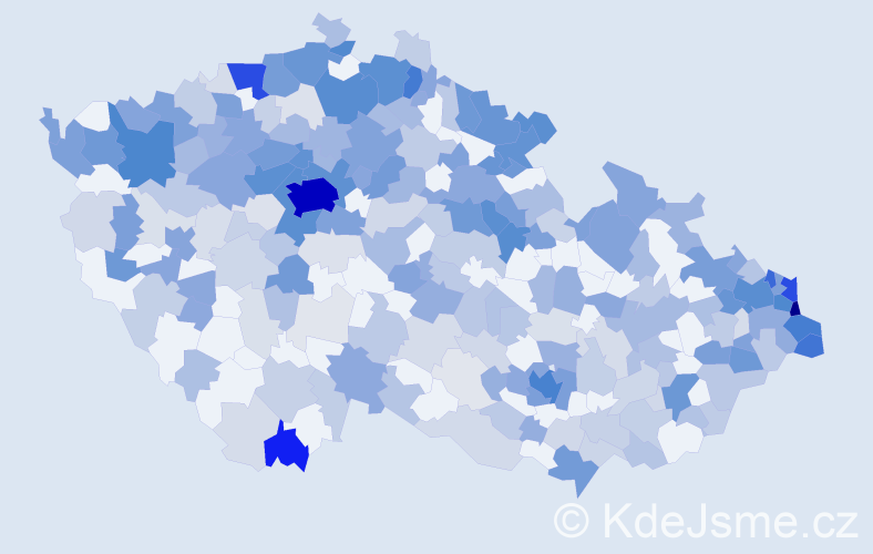 Jméno: 'Artur', počet výskytů 965 v celé ČR