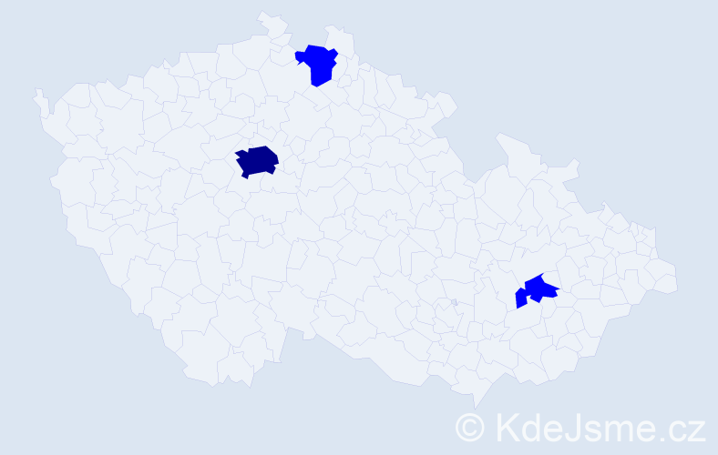Jméno: 'Jagjit', počet výskytů 4 v celé ČR